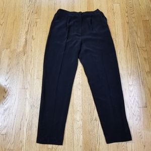♠Jones New York Vintage Black Silk Highwaist Pants